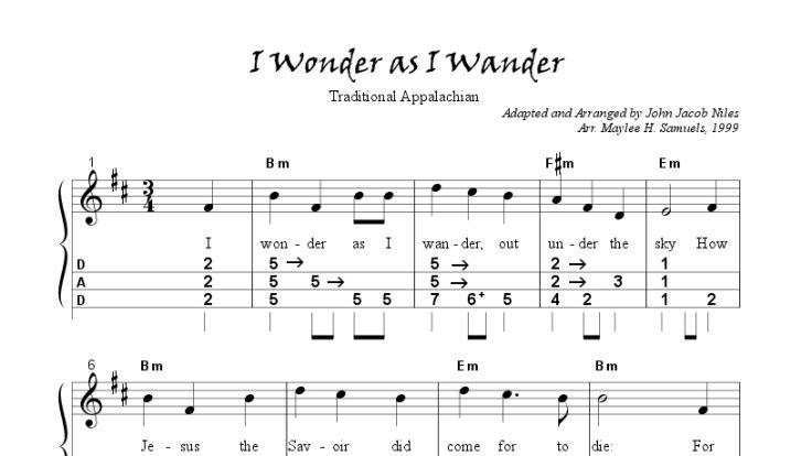 Mountain Dulcimer Tablature